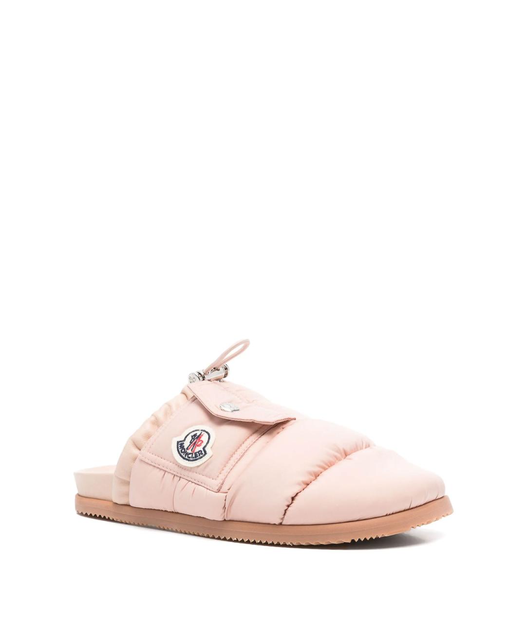MONCLER Розовые резиновые мюли, фото 2