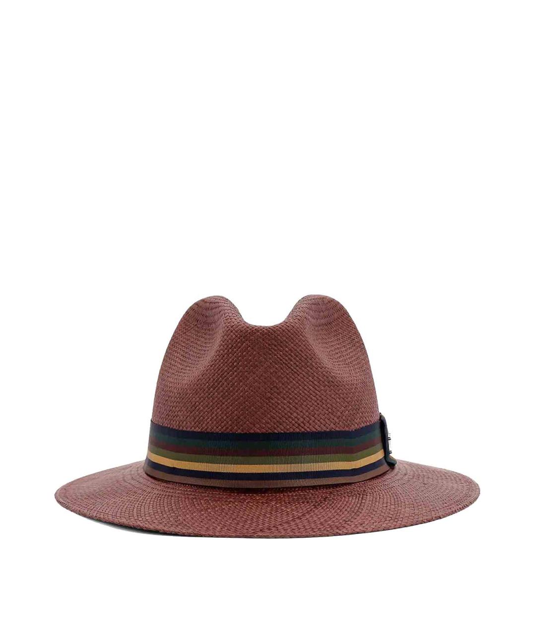 MAX MARA Коричневая соломенная кепка, фото 1