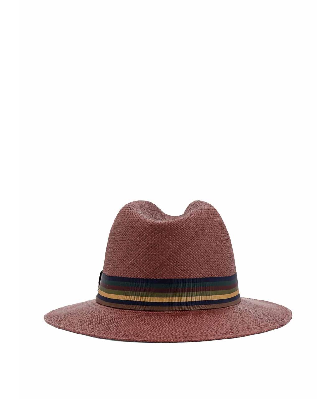 MAX MARA Коричневая соломенная кепка, фото 3