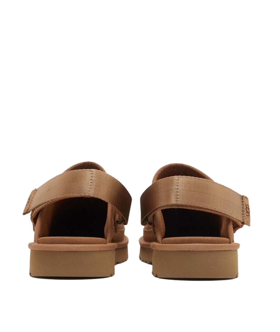 UGG Коричневые резиновые сандалии, фото 3