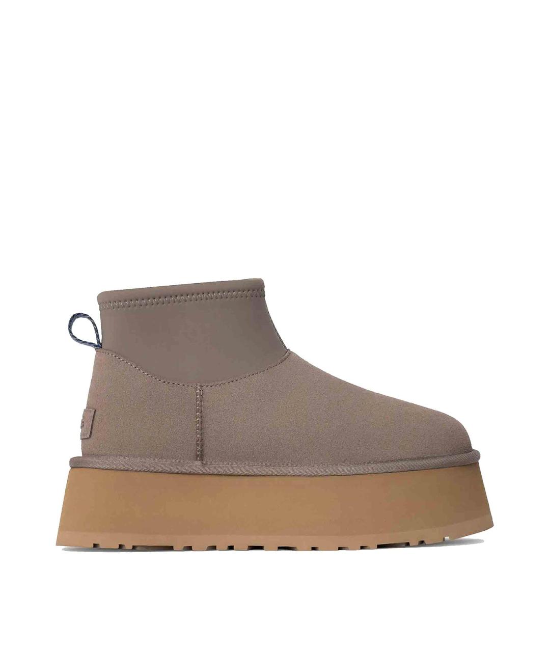 UGG Бежевые синтетические ботильоны, фото 1