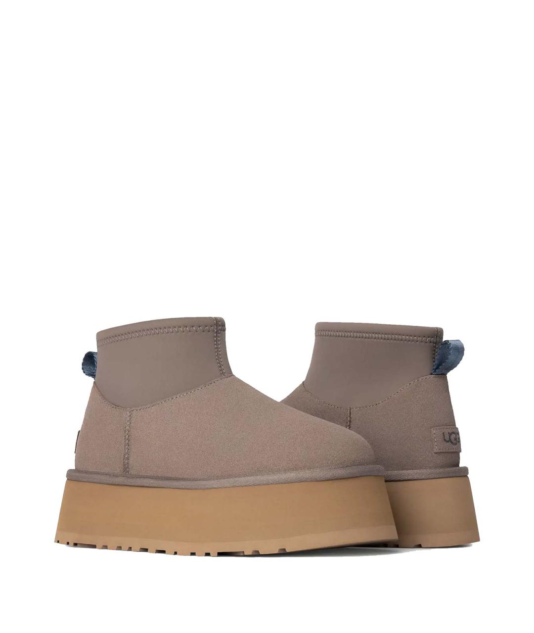 UGG Бежевые синтетические ботильоны, фото 3