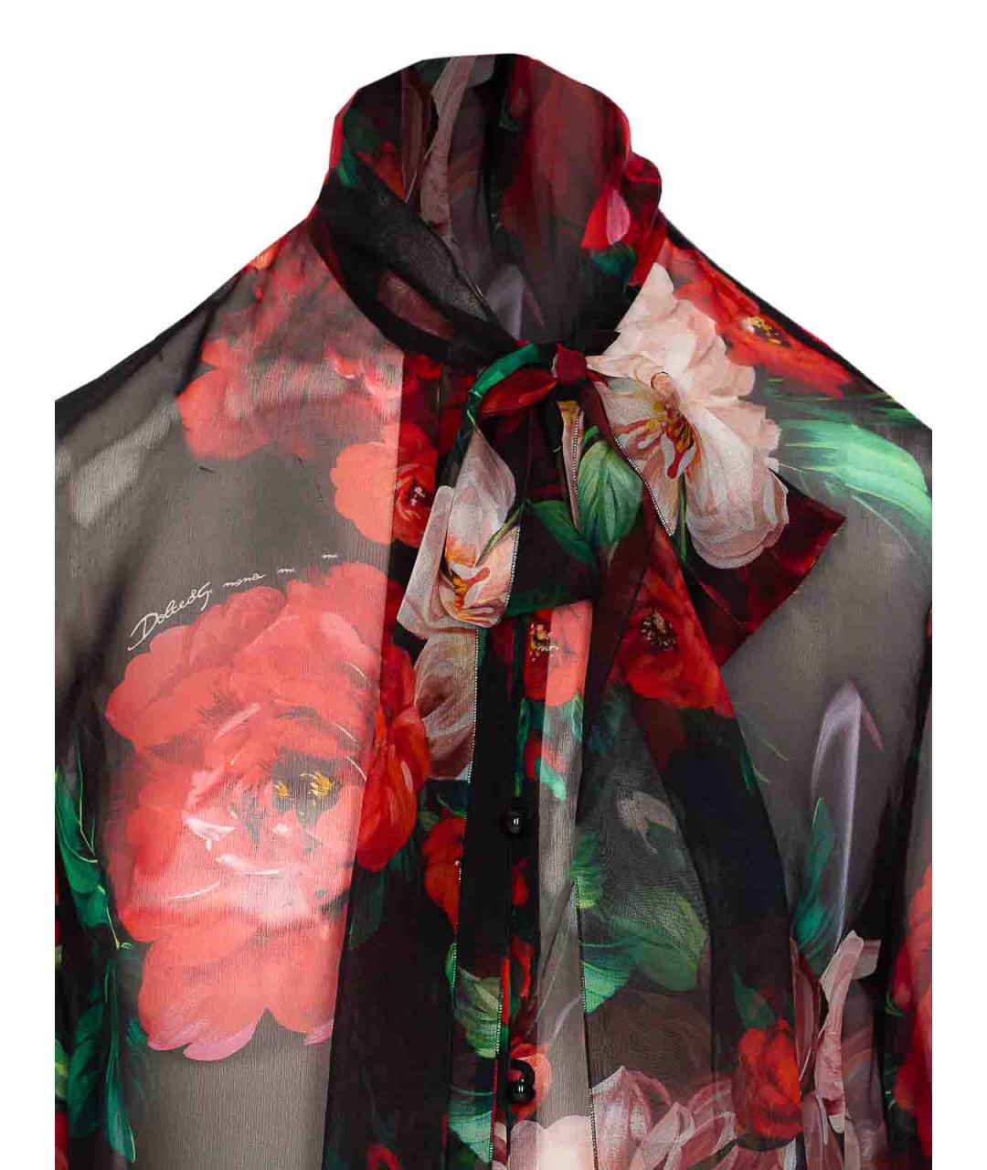 DOLCE&GABBANA Мульти шелковая блузы, фото 4