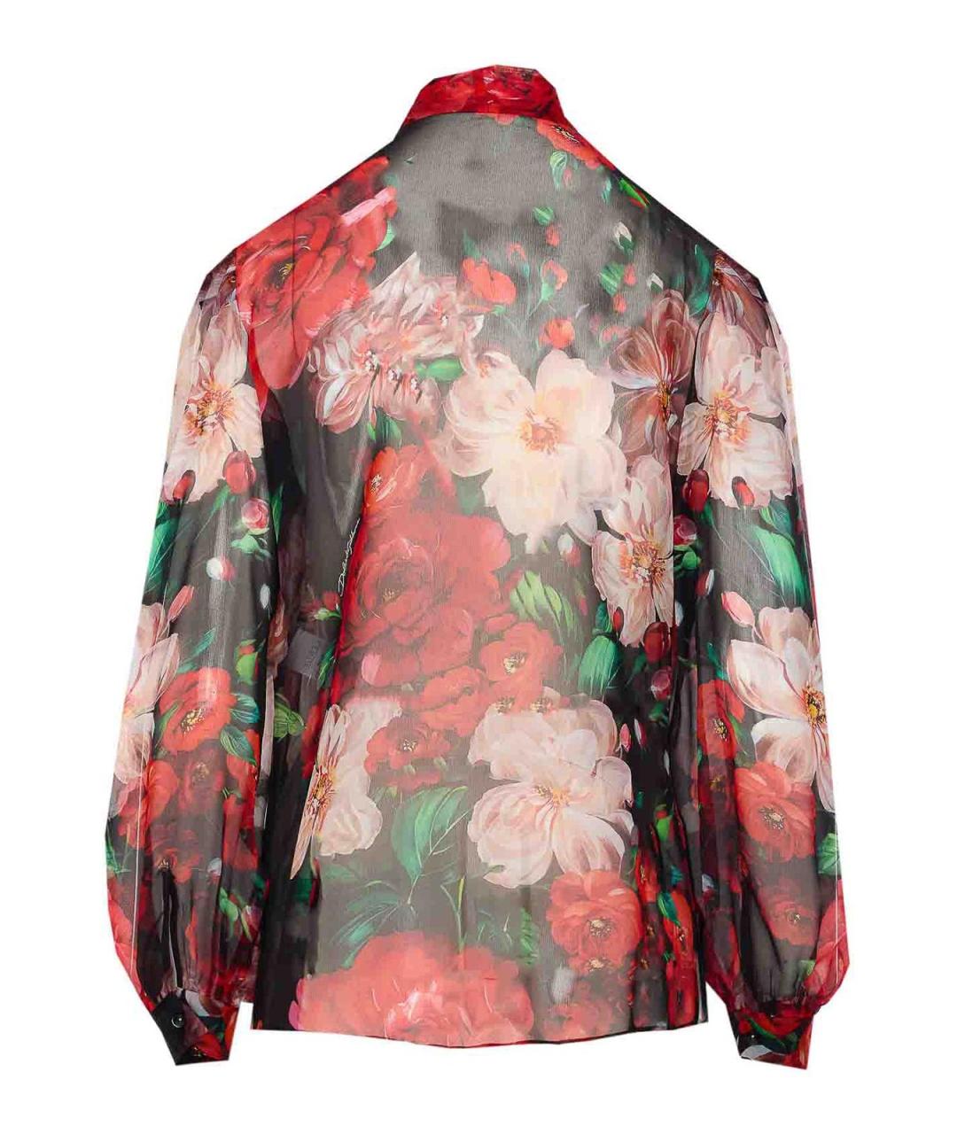 DOLCE&GABBANA Мульти шелковая блузы, фото 2