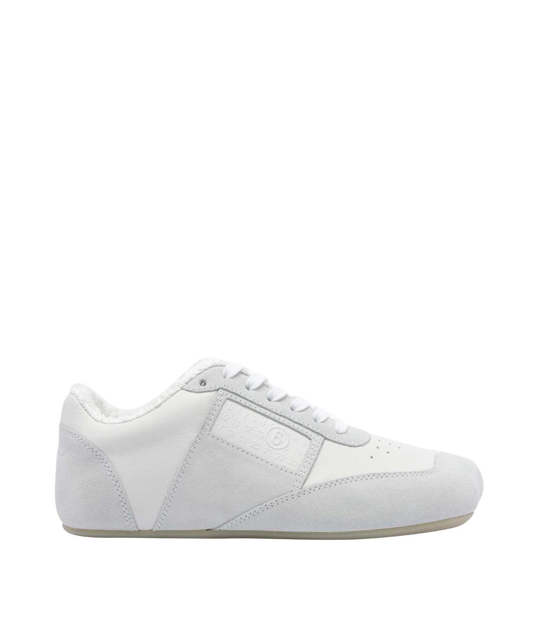 MM6 MAISON MARGIELA Белые кожаные кроссовки, фото 1