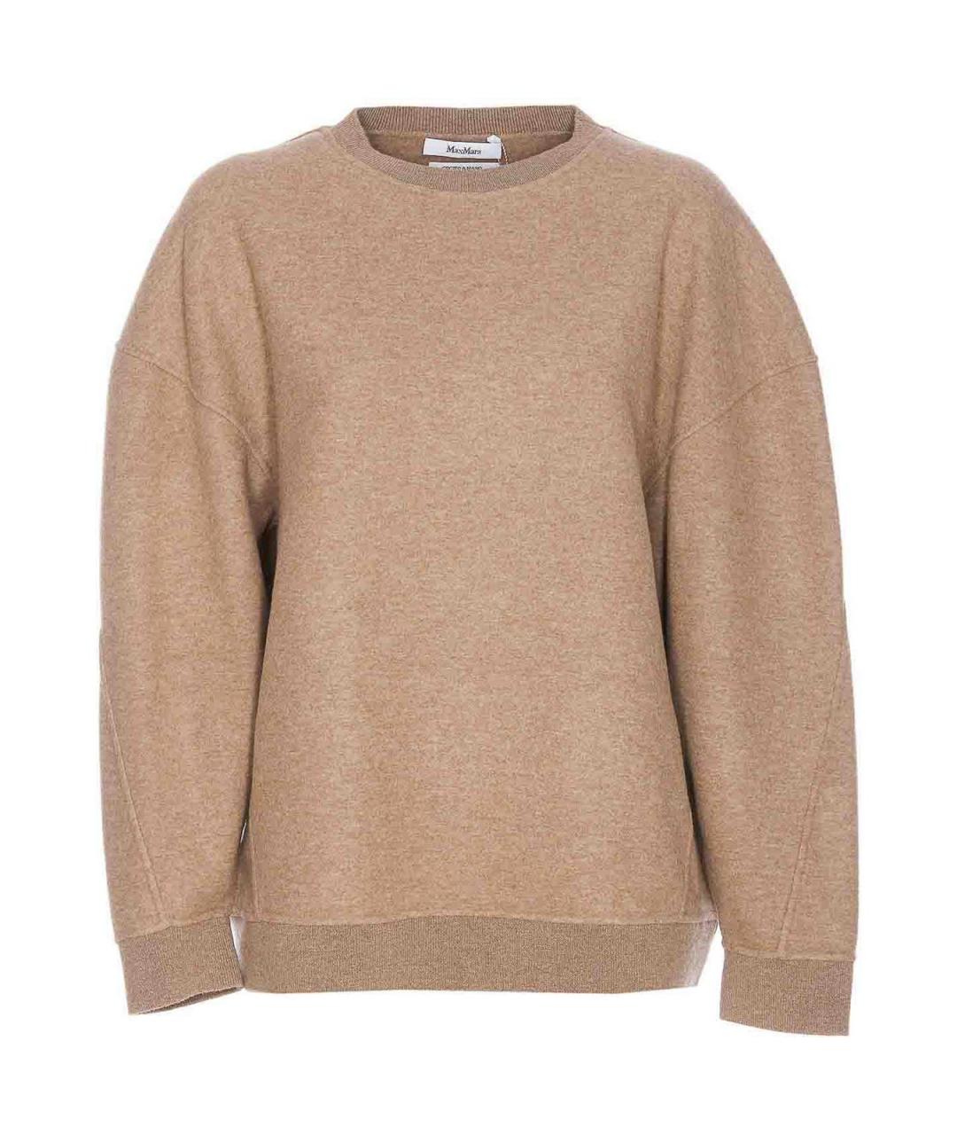 MAX MARA Бежевый шерстяной джемпер / свитер, фото 1