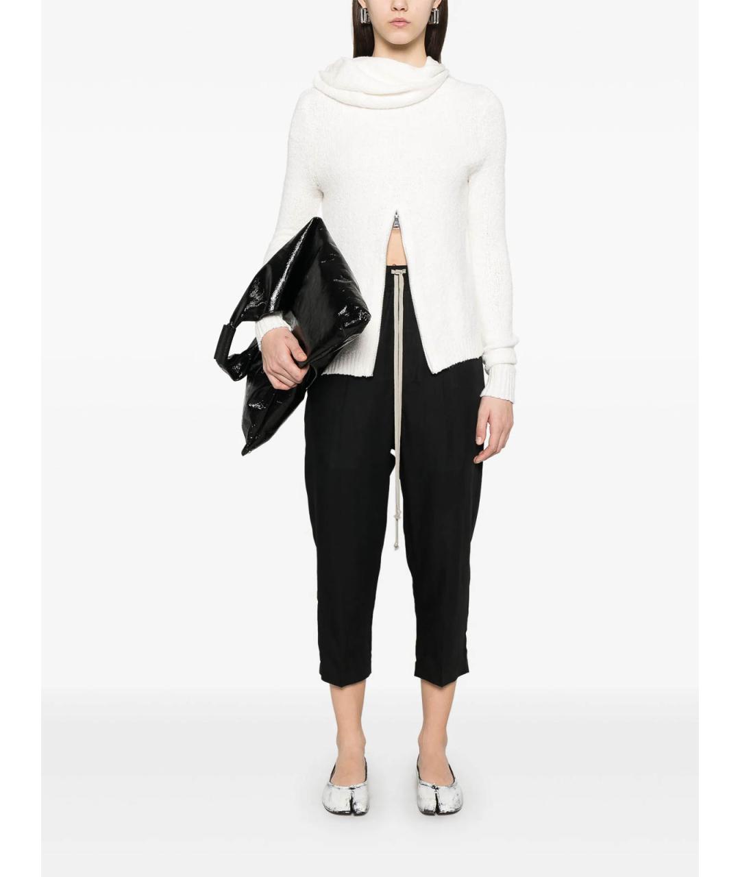 RICK OWENS Черные шерстяные шорты, фото 2