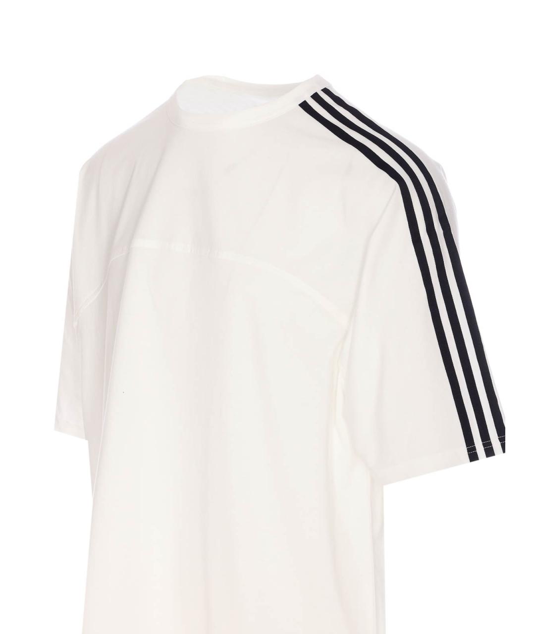 Y-3 Белая хлопковая футболка, фото 3