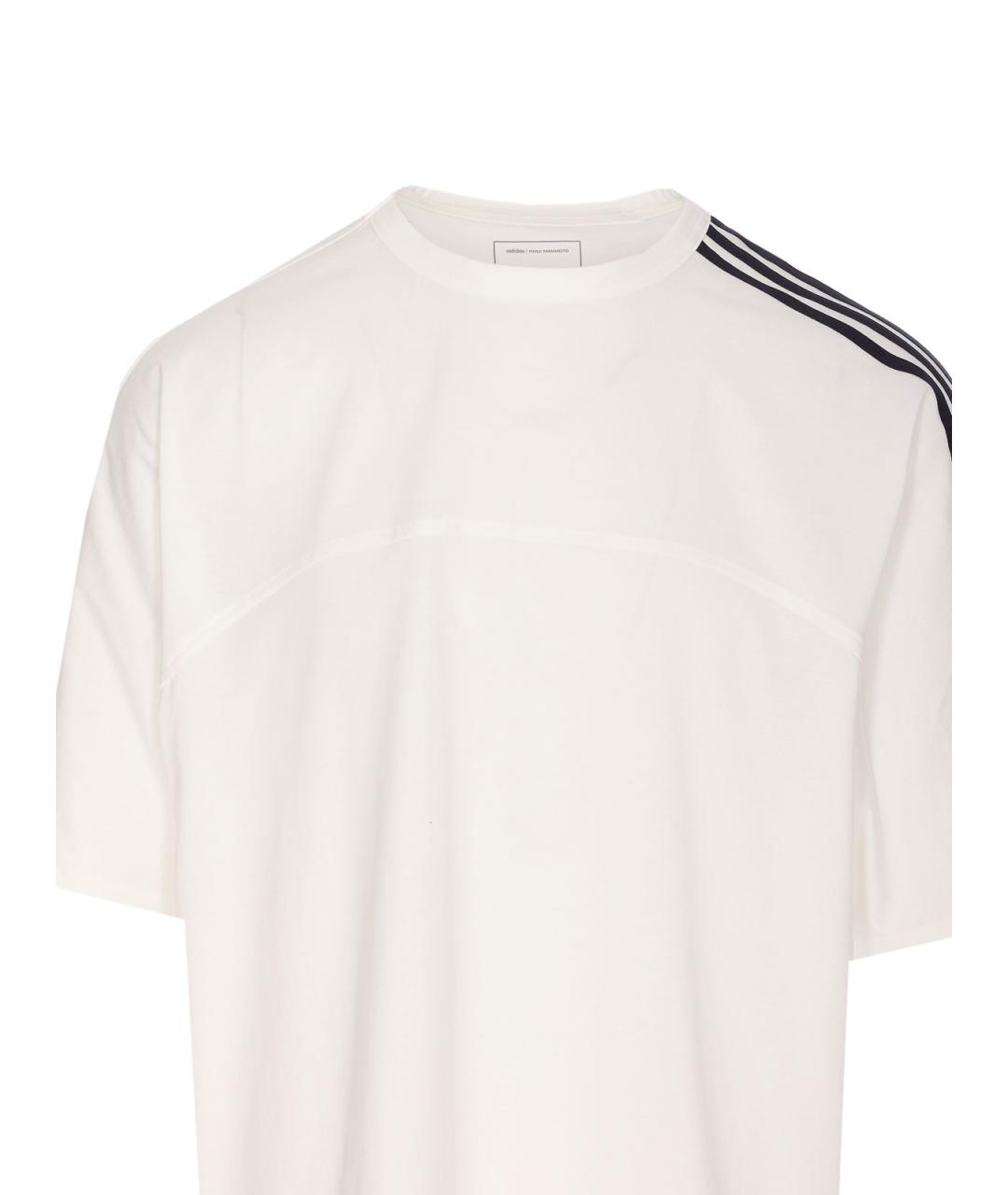 Y-3 Белая хлопковая футболка, фото 4