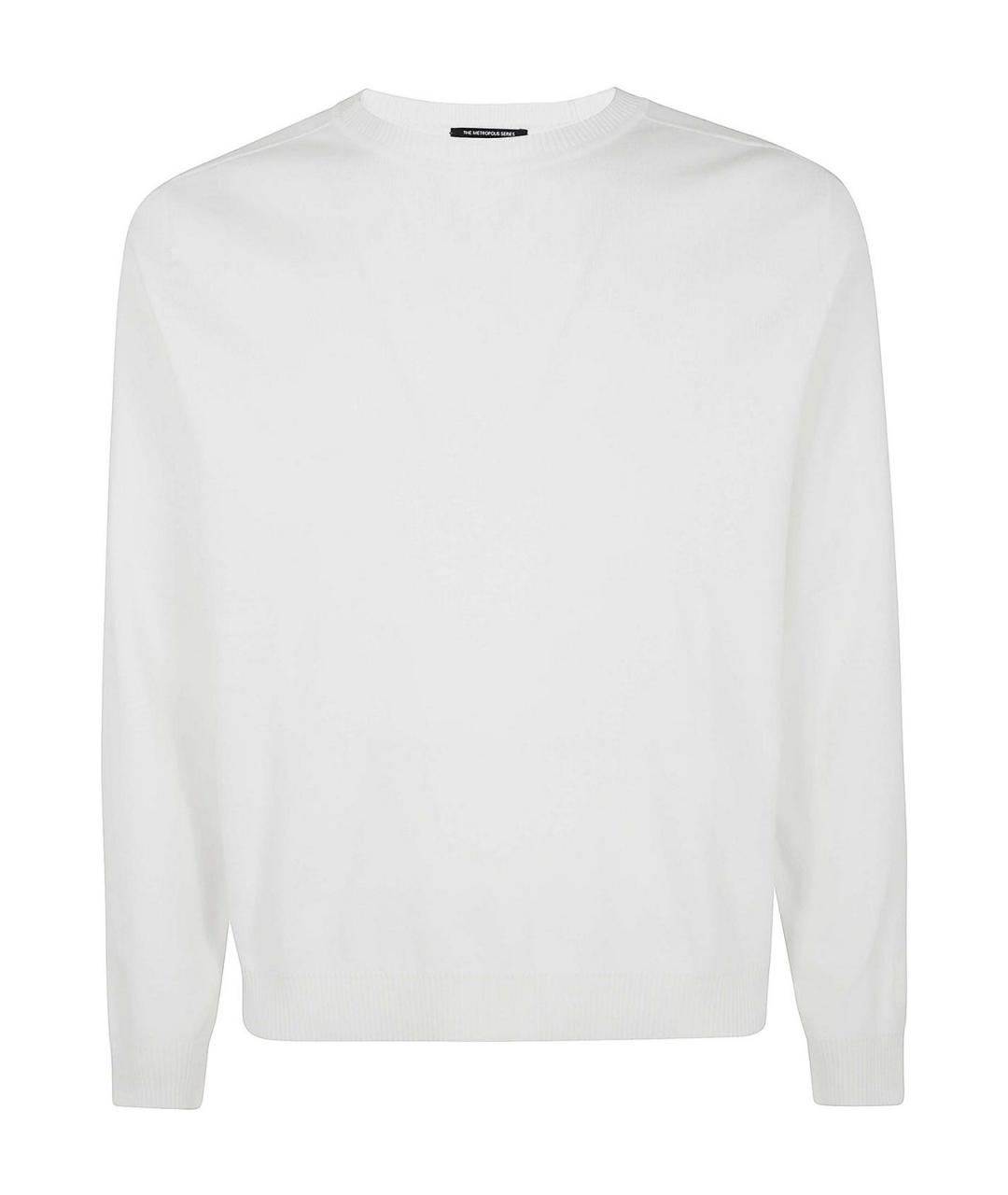 CP COMPANY Белый хлопковый джемпер / свитер, фото 1