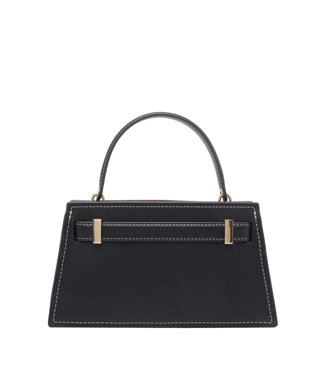 TORY BURCH Черная кожаная сумка тоут, фото 3