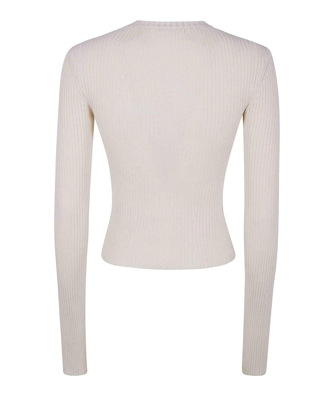 ANN DEMEULEMEESTER Белый хлопковый кардиган, фото 2