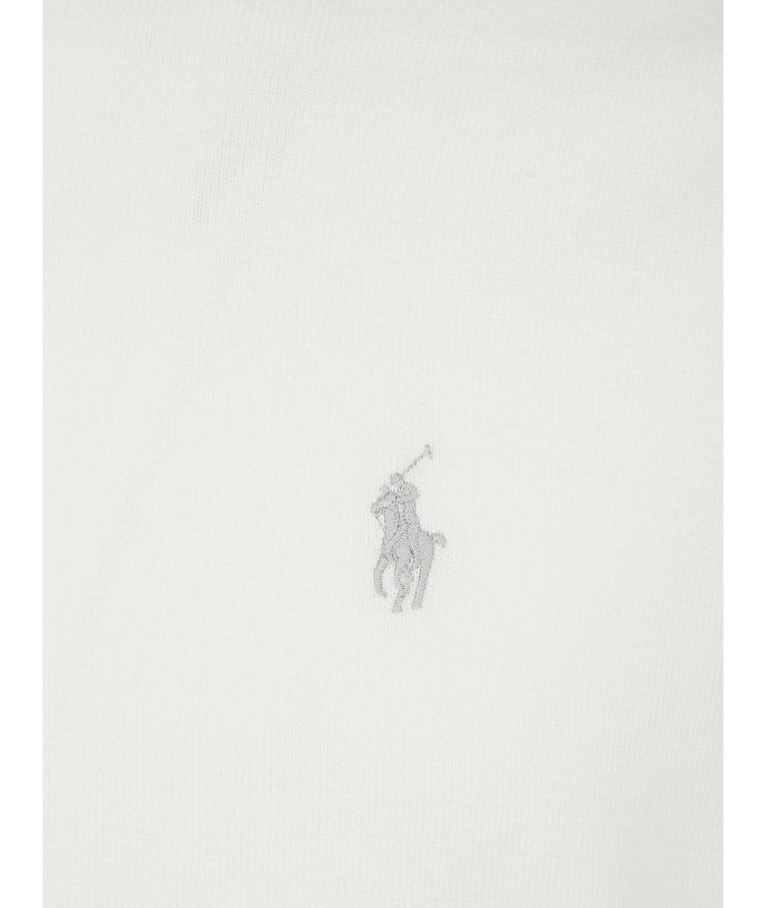 POLO RALPH LAUREN Белый хлопковый джемпер / свитер, фото 3