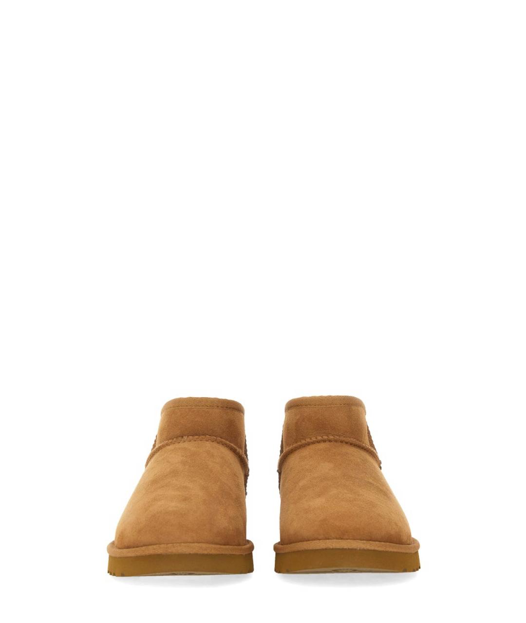 UGG Коричневые кожаные низкие ботинки, фото 6