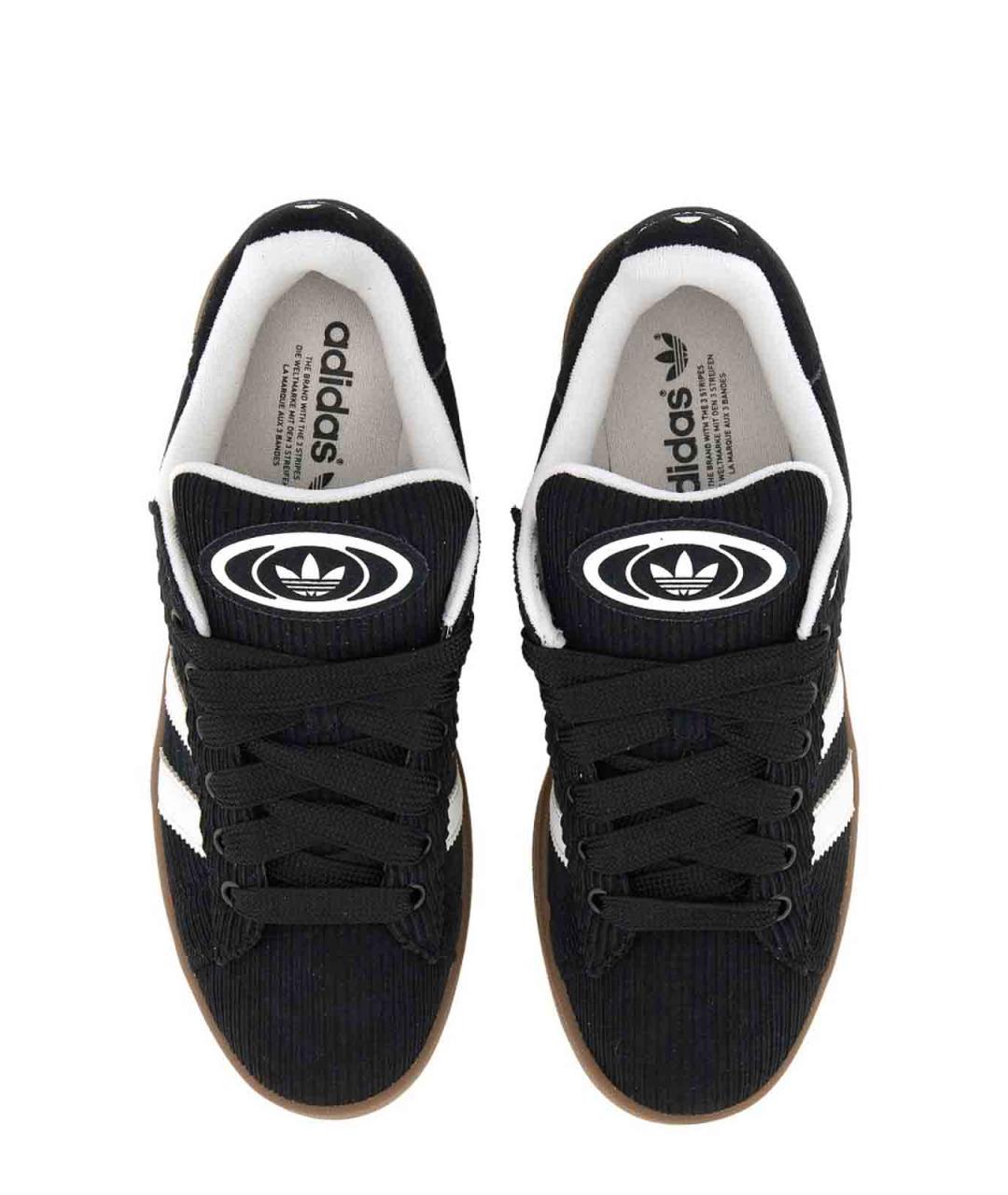 ADIDAS Черные кожаные кроссовки, фото 6