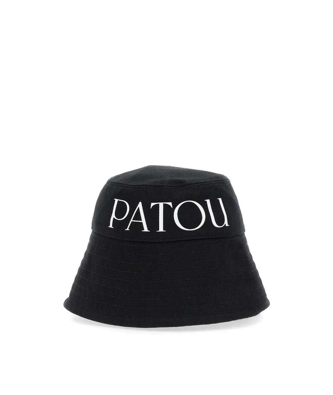 PATOU Черная хлопковая кепка, фото 1
