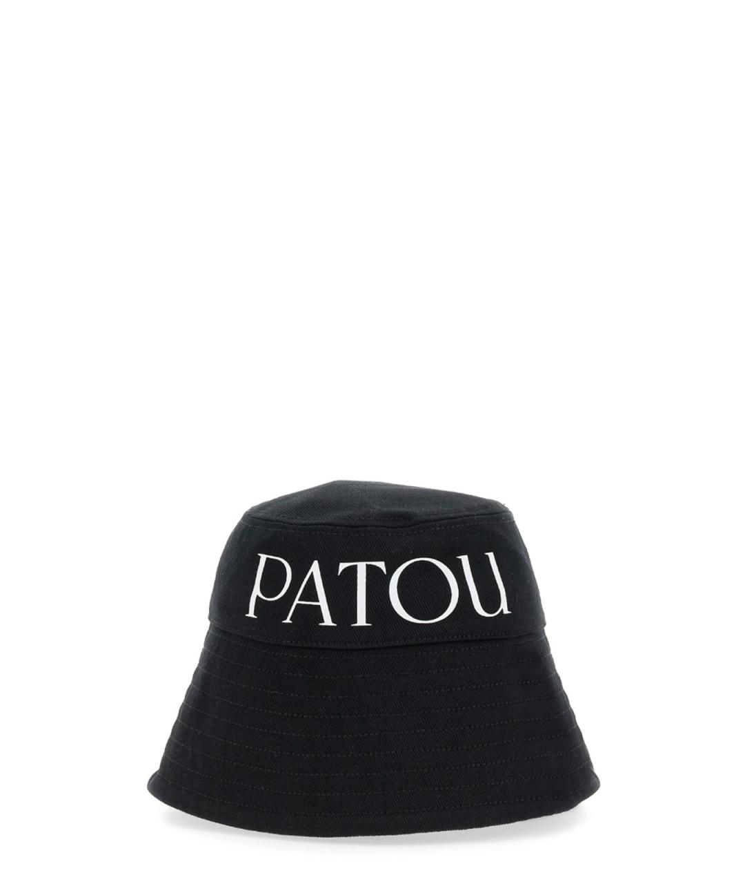 PATOU Черная хлопковая кепка, фото 4