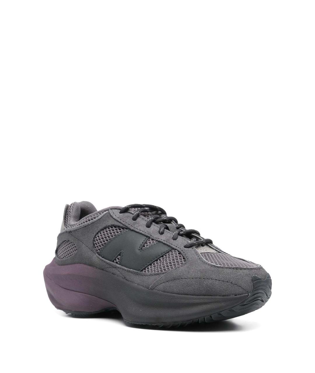 NEW BALANCE Серые кожаные низкие кроссовки / кеды, фото 3