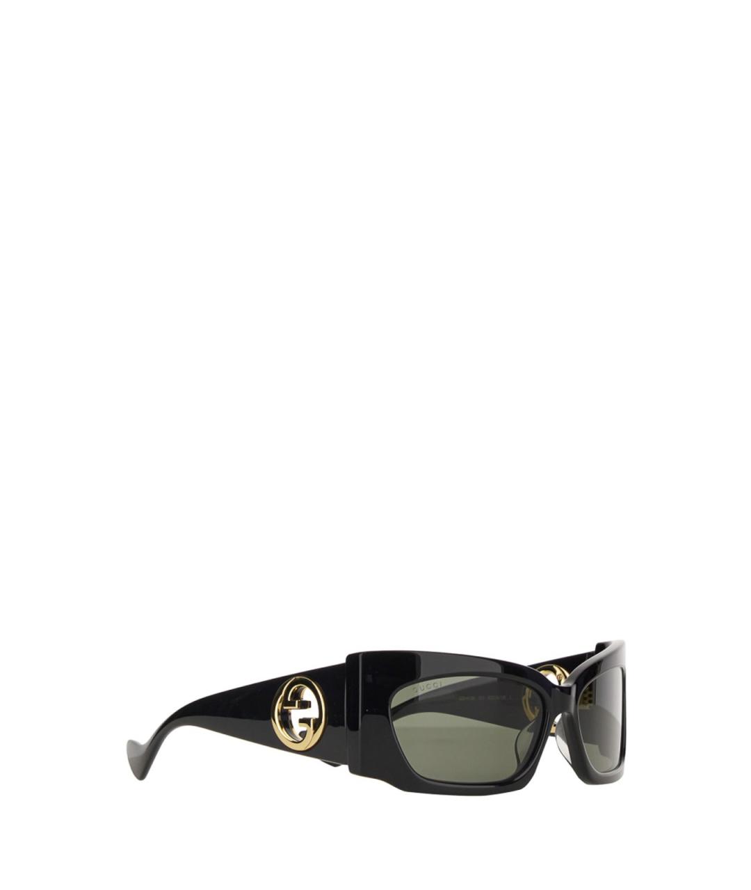 GUCCI Черные пластиковые солнцезащитные очки, фото 3