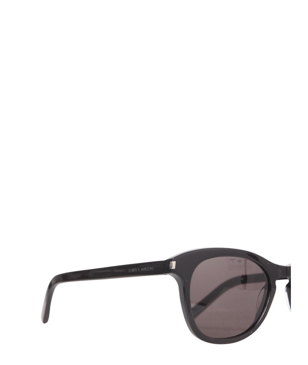 SAINT LAURENT Черные пластиковые солнцезащитные очки, фото 4