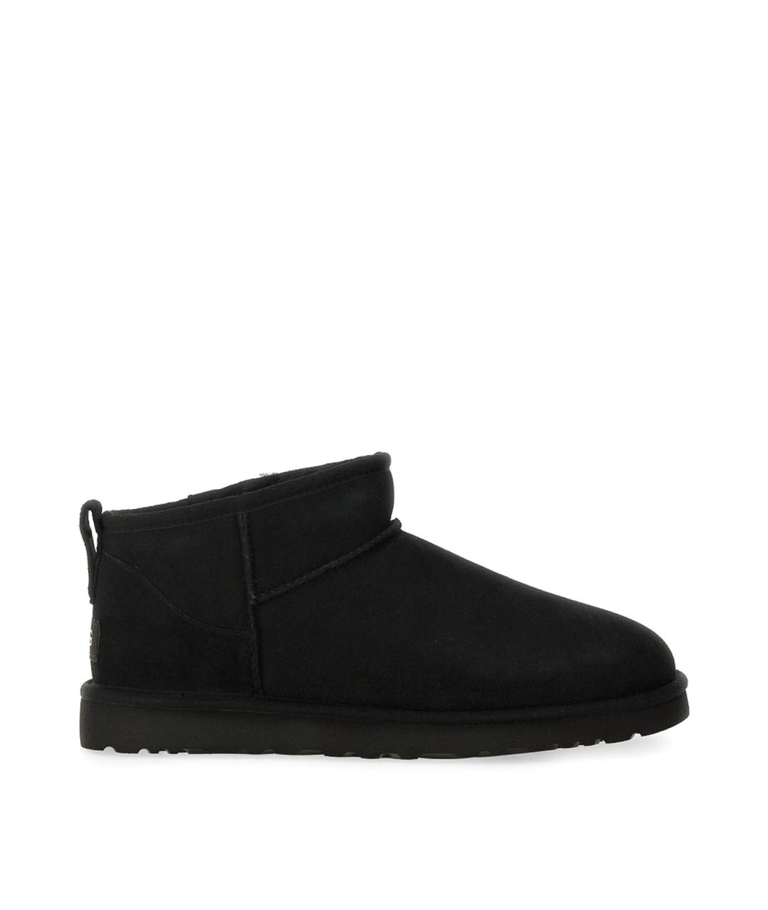 UGG Черные кожаные низкие ботинки, фото 1