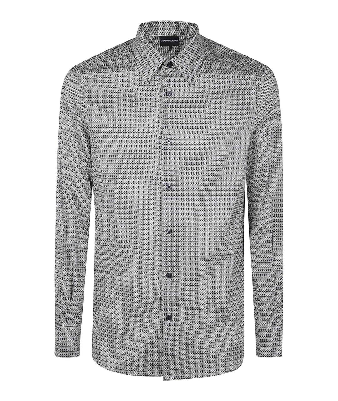 EMPORIO ARMANI Мульти хлопковая классическая рубашка, фото 1