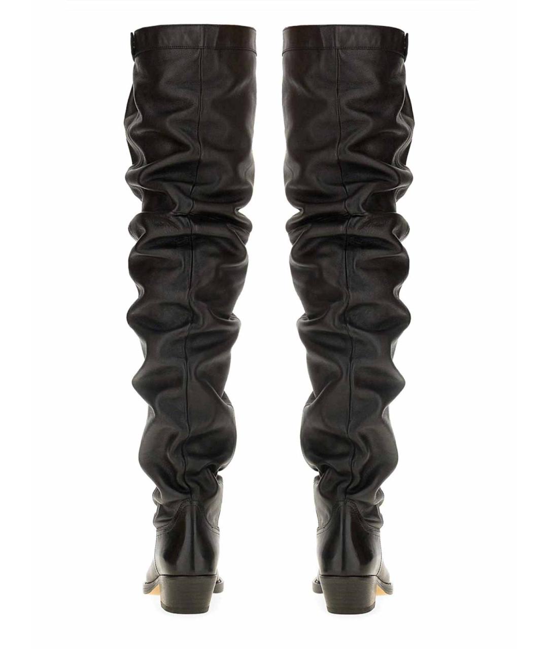 ISABEL MARANT Черные кожаные сапоги, фото 4