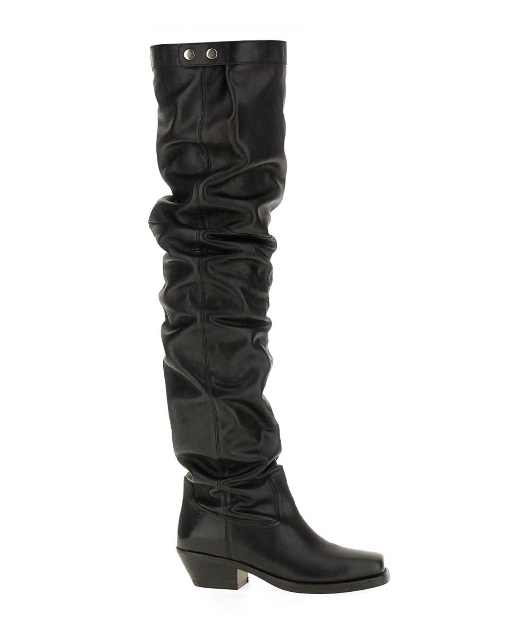 ISABEL MARANT Черные кожаные сапоги, фото 3