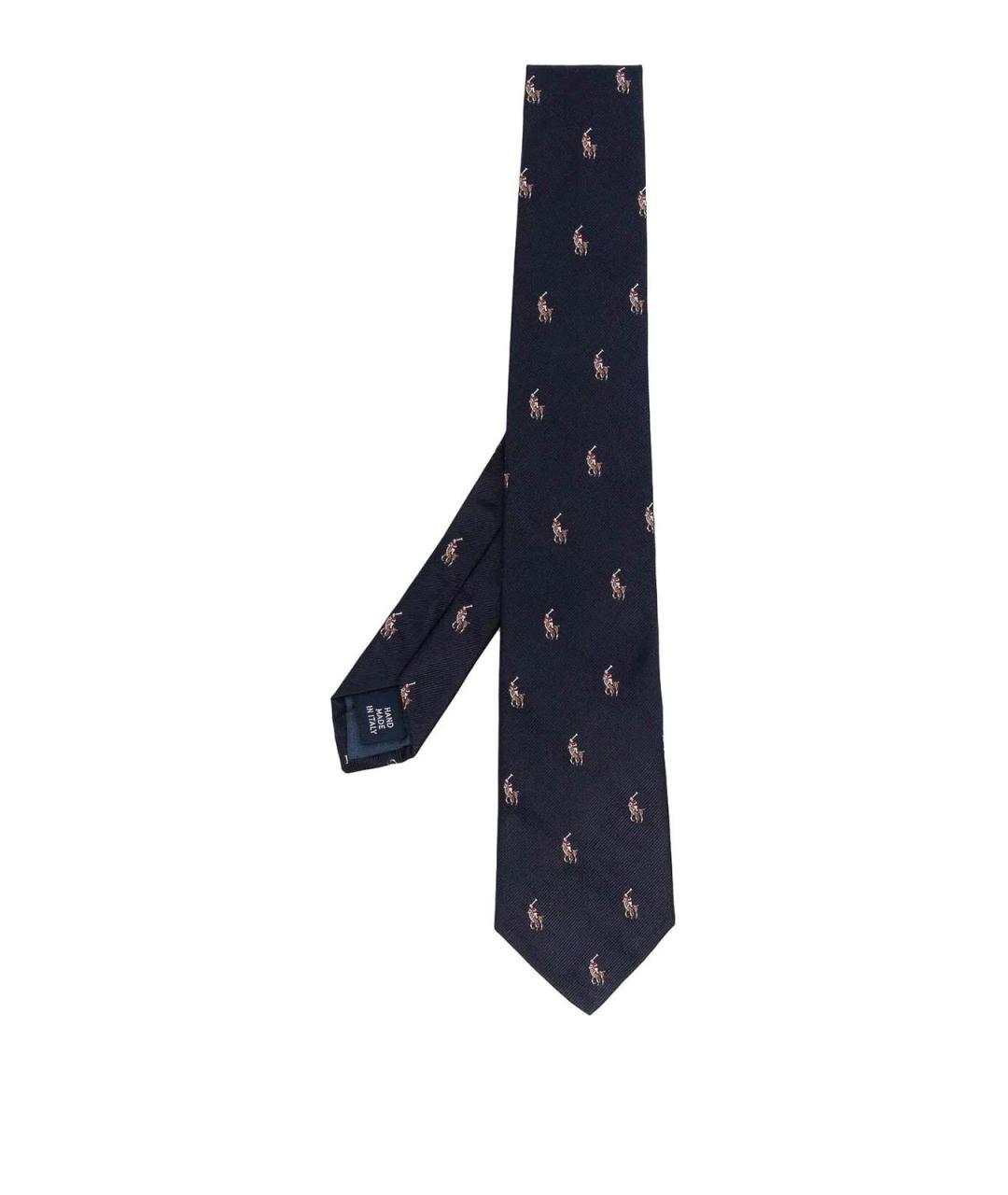 POLO RALPH LAUREN Синий шелковый галстук, фото 1