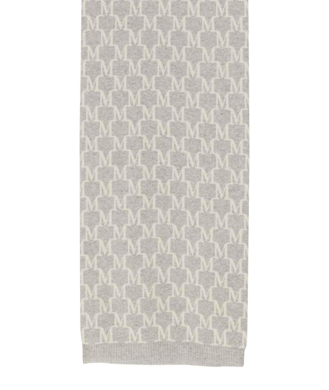 MAX MARA Серый кашемировый шарф, фото 1