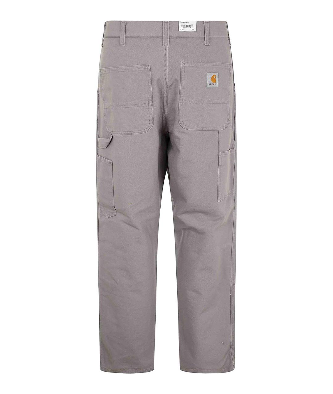 CARHARTT Серые хлопковые повседневные брюки, фото 2