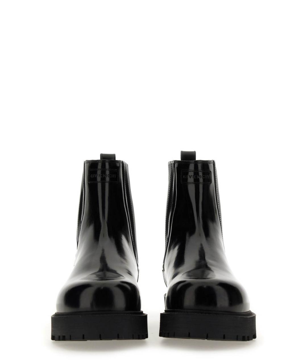 GIVENCHY Черные кожаные высокие ботинки, фото 3