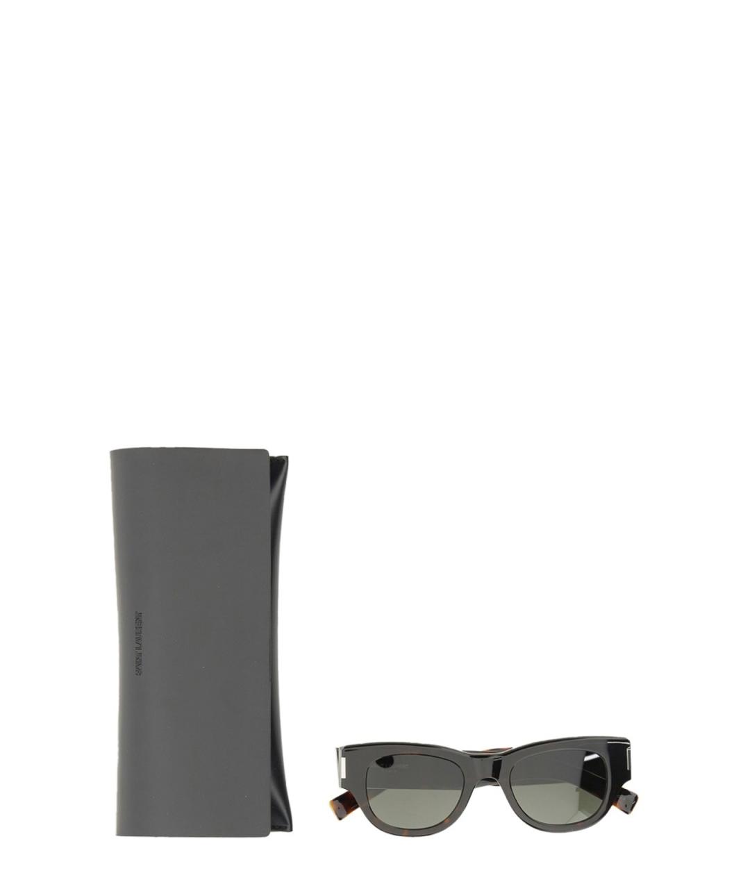 SAINT LAURENT Серые солнцезащитные очки, фото 3