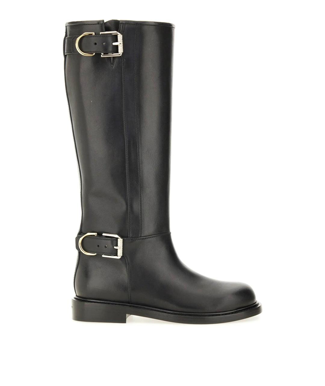 GIVENCHY Черные кожаные сапоги, фото 1