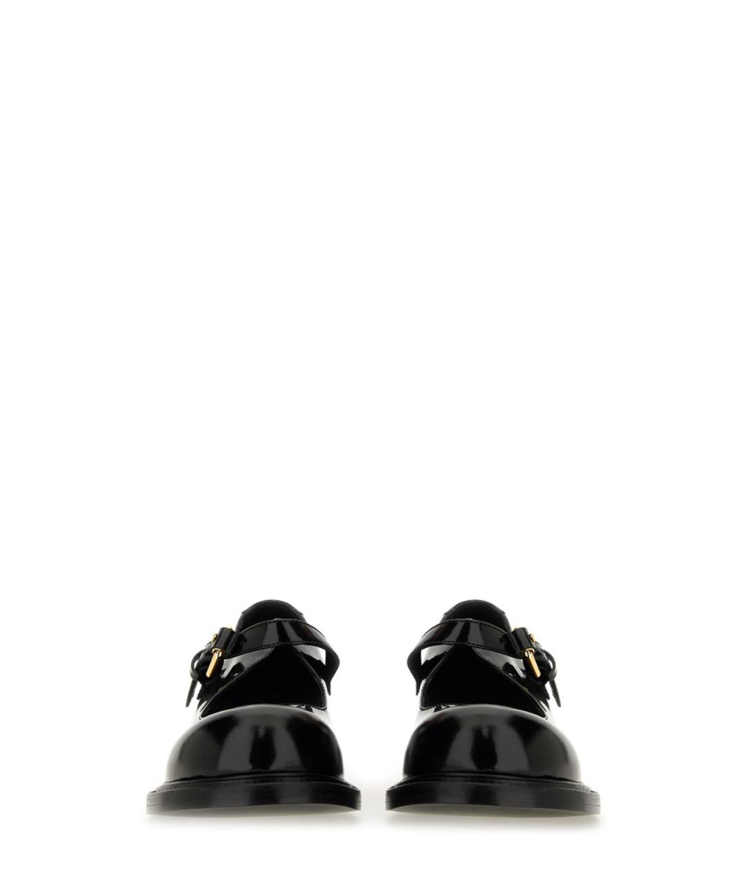 MOSCHINO Черные кожаные босоножки, фото 4