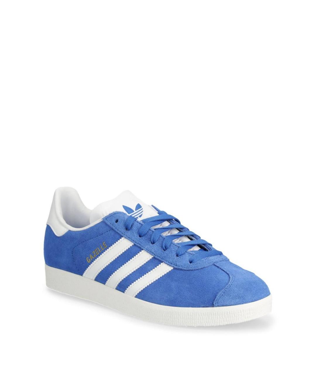 ADIDAS Синие замшевые кроссовки, фото 4