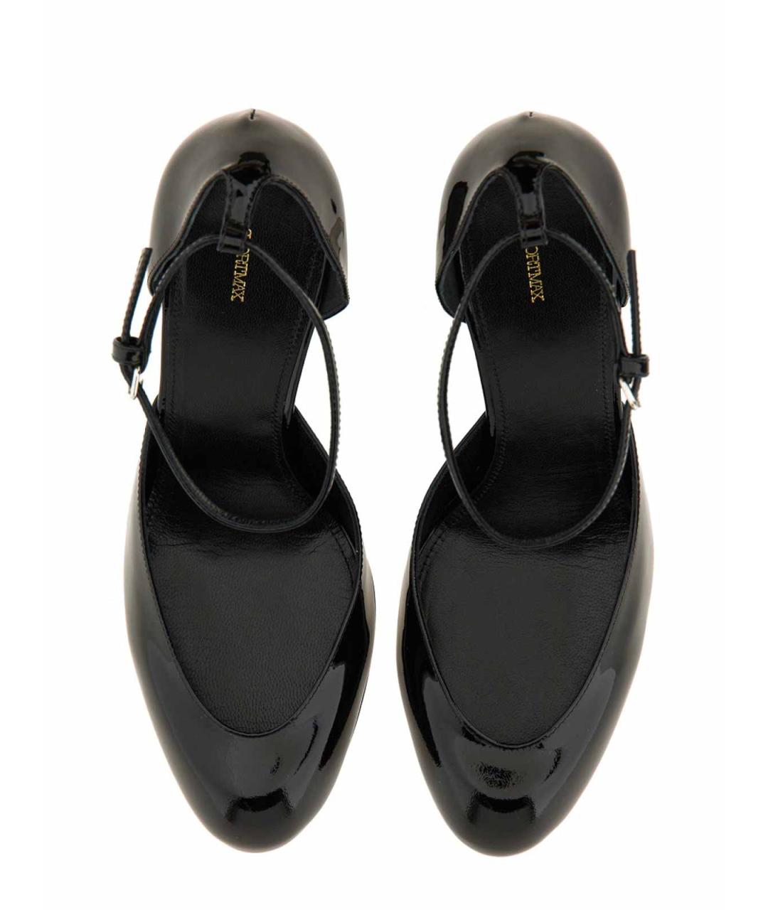 SPORTMAX Черные кожаные туфли, фото 5