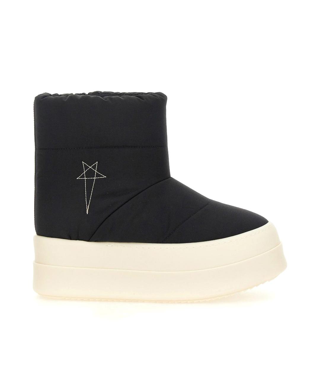 RICK OWENS Черные текстильные ботинки, фото 1
