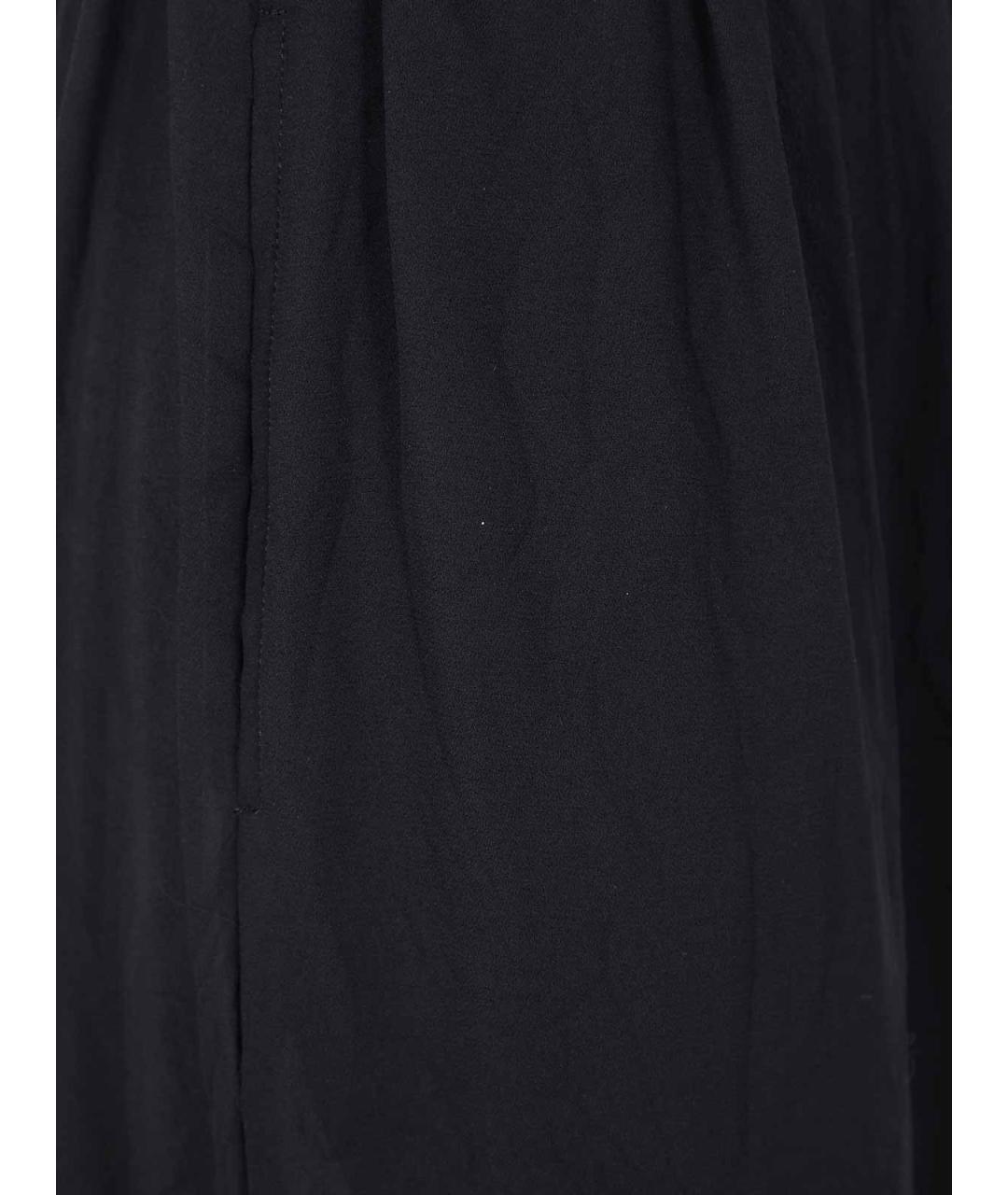 COMME DES GARÇONS Черные полиэстеровые брюки широкие, фото 3