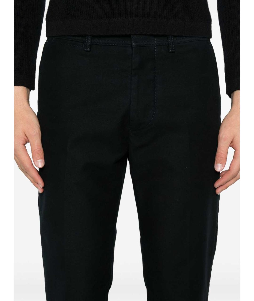 TOM FORD Темно-синие хлопковые повседневные брюки, фото 2