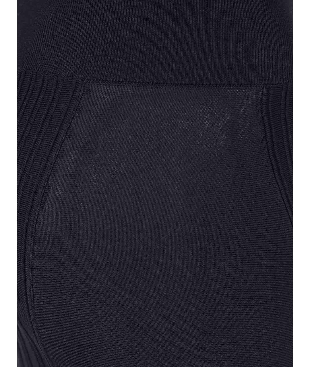 MUGLER Черное полиэстеровое повседневное платье, фото 3