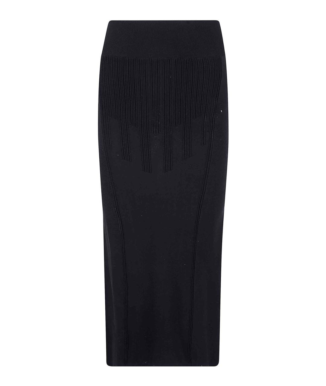 MUGLER Черное полиэстеровое повседневное платье, фото 1