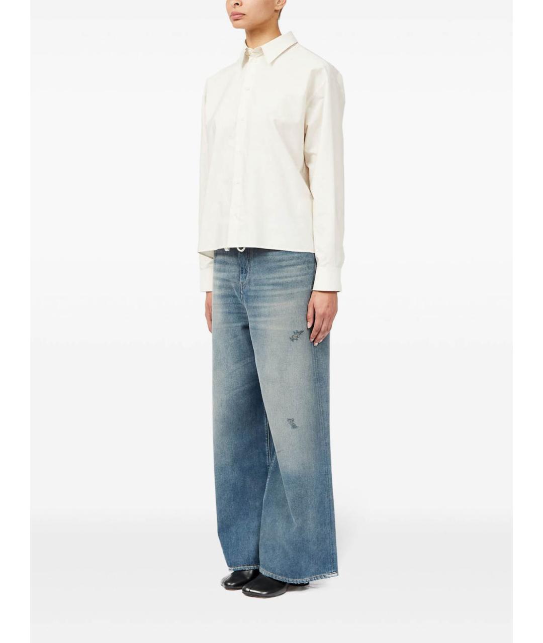 MM6 MAISON MARGIELA Белая хлопковая рубашка, фото 2