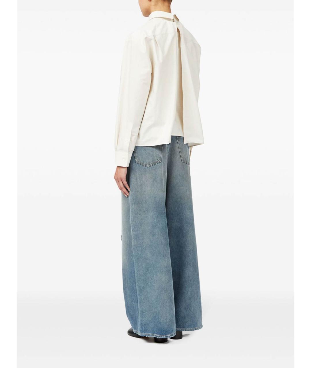 MM6 MAISON MARGIELA Белая хлопковая рубашка, фото 4