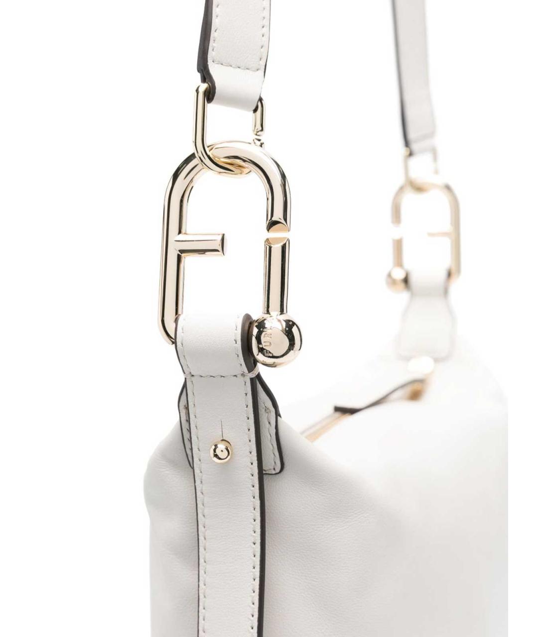 FURLA Белая кожаная сумка через плечо, фото 4