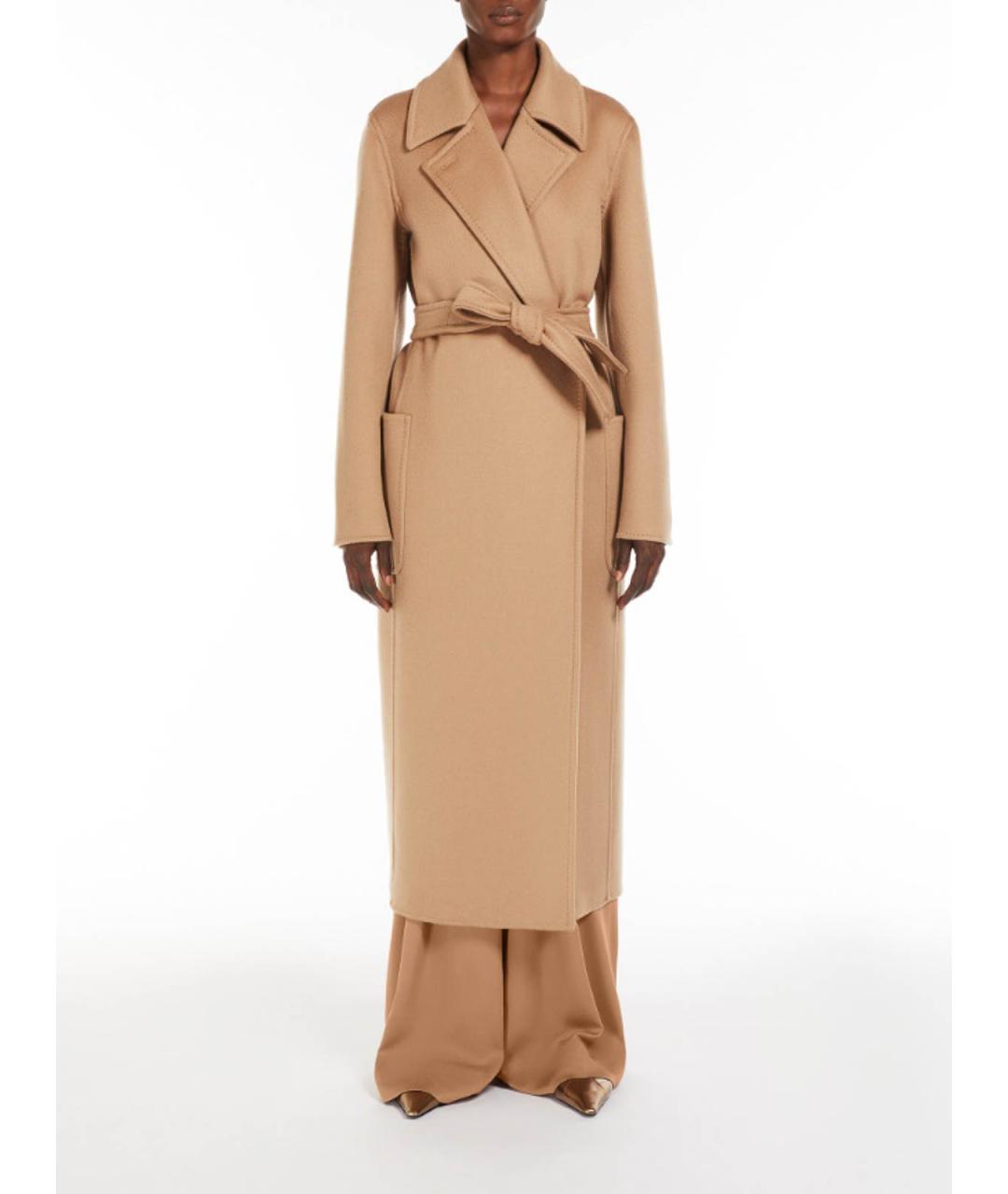 MAX MARA Бежевое кашемировое пальто, фото 3
