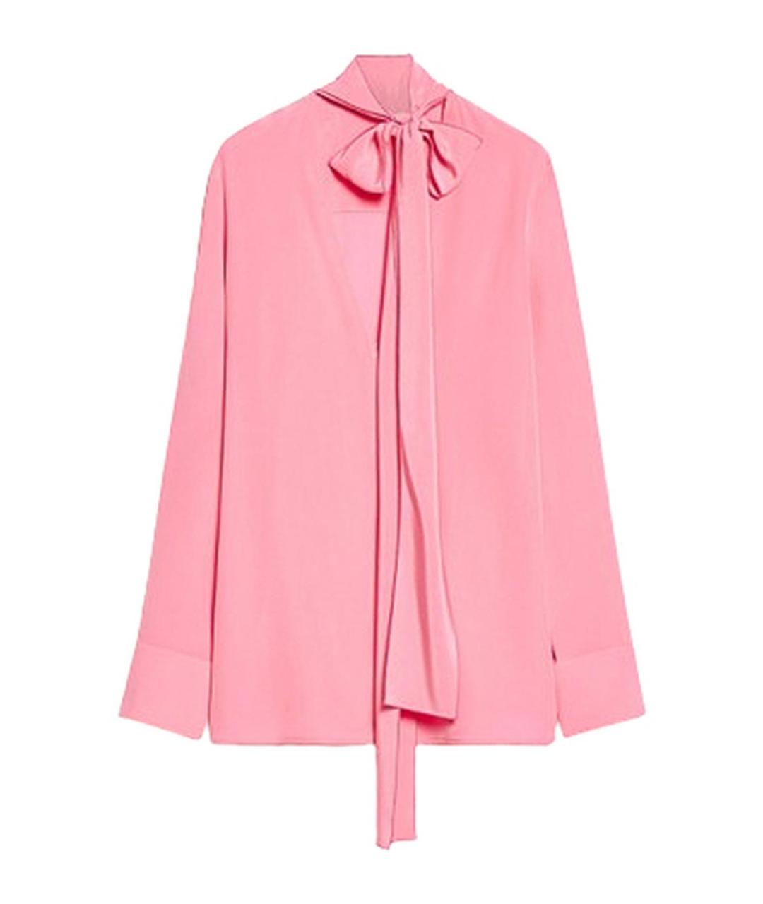 SPORTMAX Розовая шелковая блузы, фото 1