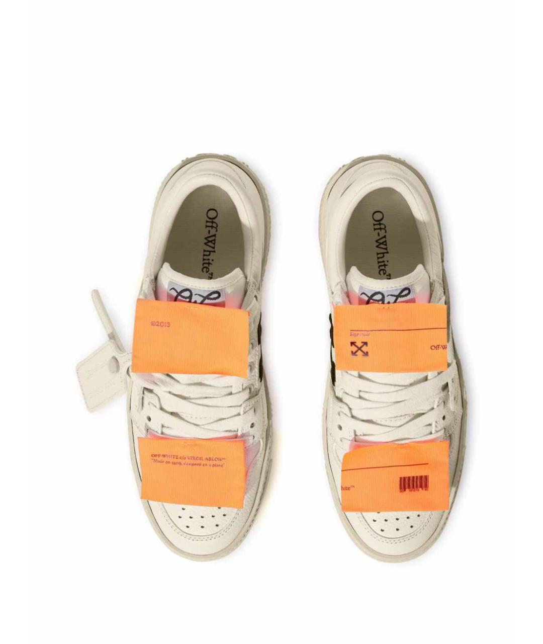 OFF-WHITE Белые резиновые кроссовки, фото 4