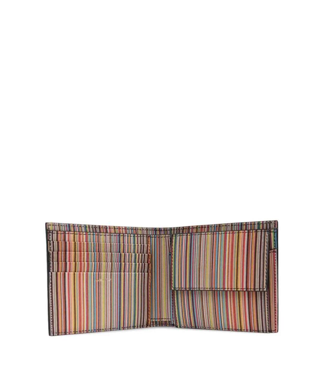 PAUL SMITH Черный кожаный кошелек, фото 3
