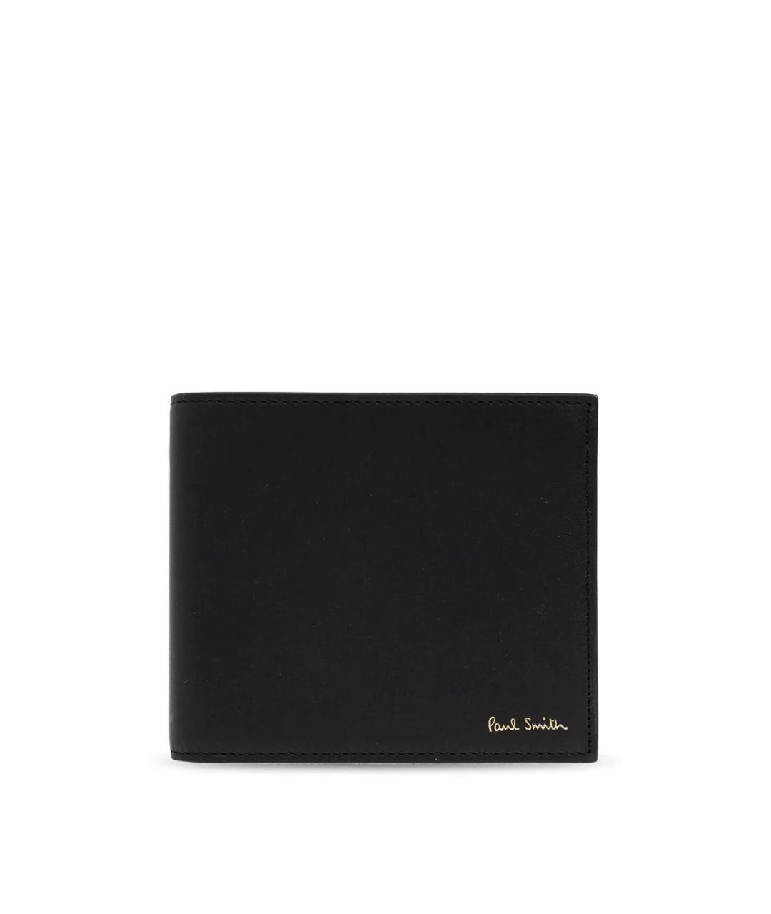 PAUL SMITH Черный кожаный кошелек, фото 1